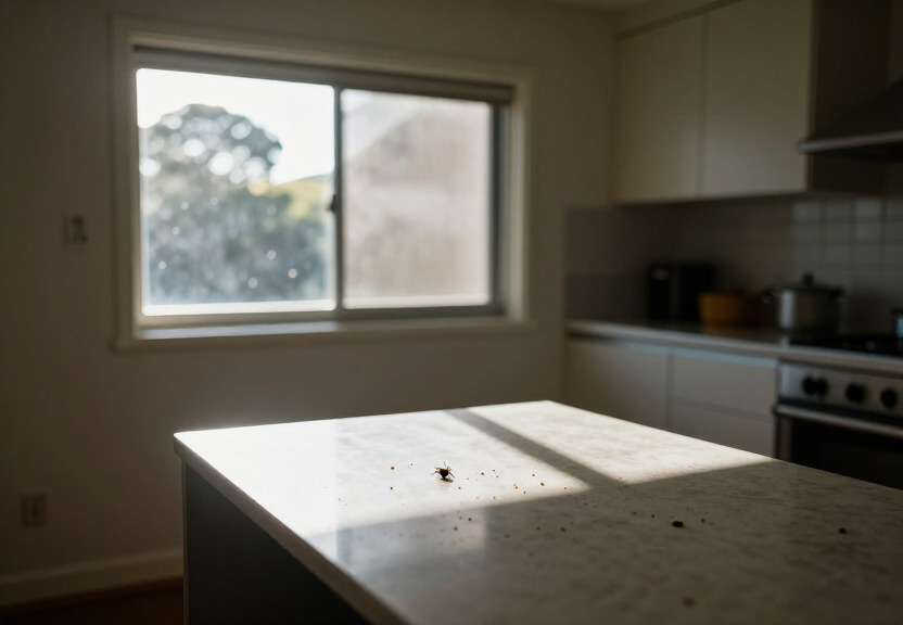 Ticks in a Stanmore backyard before removal